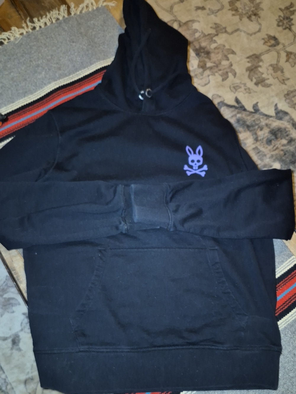 Psycho Bunny skull-and-cross bones bunny.Chicago Dotted HD.Sz.S. 21"×26"(#1681C)